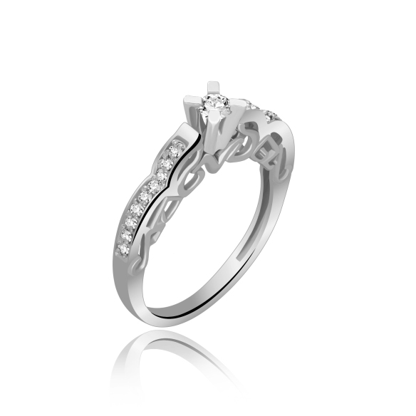 Pierścionek Zaręczynowy Z Brylantami 0,28ct RSI004