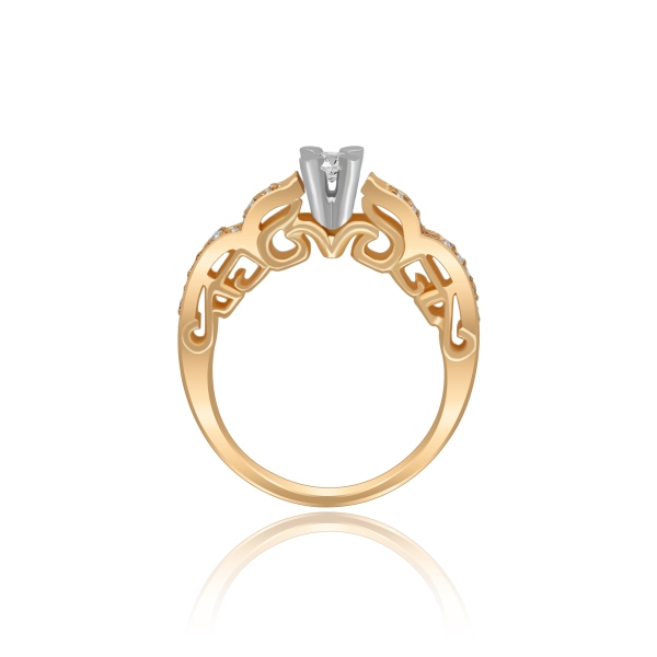 Pierścionek Zaręczynowy Z Brylantami 0,28ct RSI004