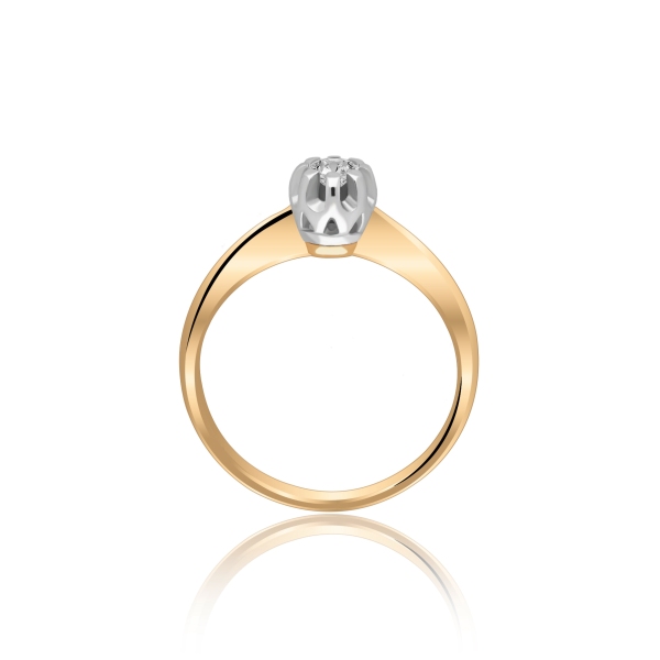 Złoty Pierścionek Z Brylantem 0,15ct RSI002