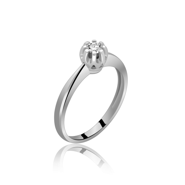 Złoty Pierścionek Z Brylantem 0,15ct RSI002