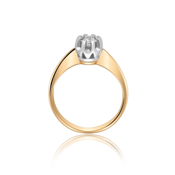 Złoty Pierścionek Z Brylantem 0,30ct RSI007