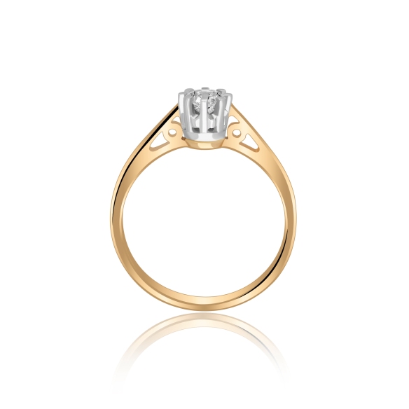 Złoty Pierścionek Z Brylantem 0,30ct RSI006