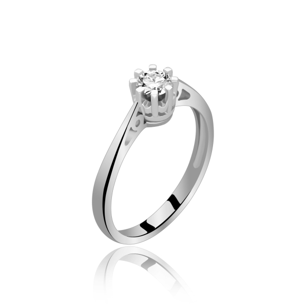 Złoty Pierścionek Z Brylantem 0,30ct RSI006