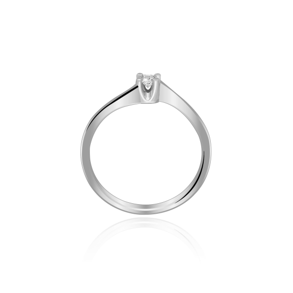 Pierścionek Z Brylantem 0,10ct RS0356