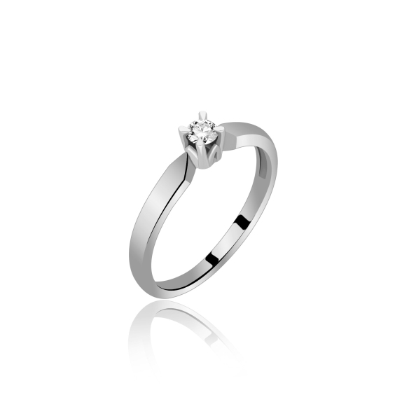 Pierścionek Z Brylantem 0,10ct RS0173
