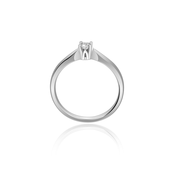 Pierścionek Z Brylantem 0,10ct RS0173