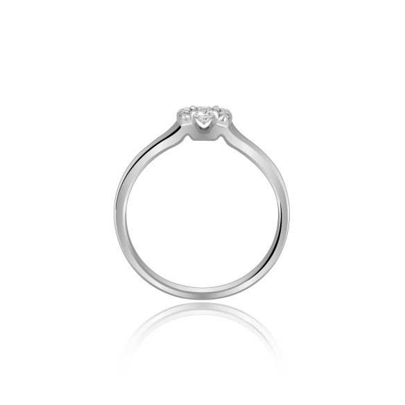 Pierścionek Złoty Z Brylantami 0,13ct RS0384