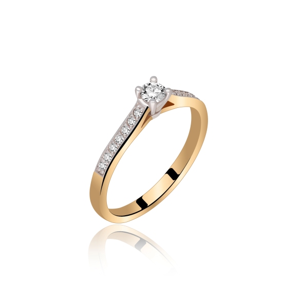 Pierścionek Złoty Z Brylantami 0,30ct RSR008