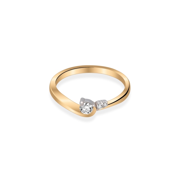 Pierścionek Złoty Z Brylantami 0,18ct RS0045BIS