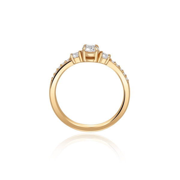 Pierścionek Złoty Z Brylantami 0,50ct RS008