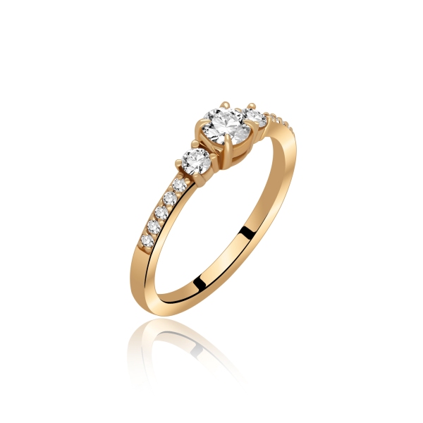 Pierścionek Złoty Z Brylantami 0,50ct RS008