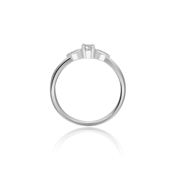 Pierścionek Złoty Z Brylantami 0,11ct RS0265