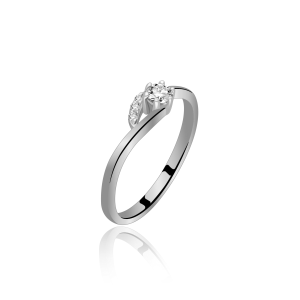 Pierścionek Złoty Z Brylantami 0,18ct RS0500