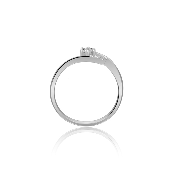 Pierścionek Złoty Z Brylantami 0,18ct RS0500