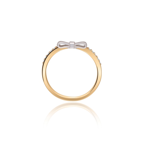 Pierścionek Złoty Z Brylantami 0,05ct RS0244