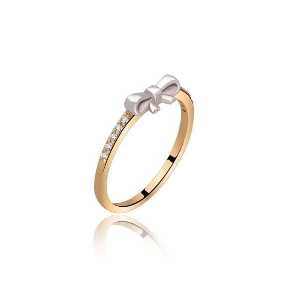 Pierścionek Złoty Z Brylantami 0,05ct RS0244