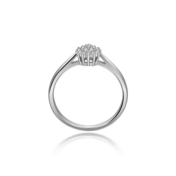 Pierścionek Złoty Z Brylantami 0,13ct RS0395